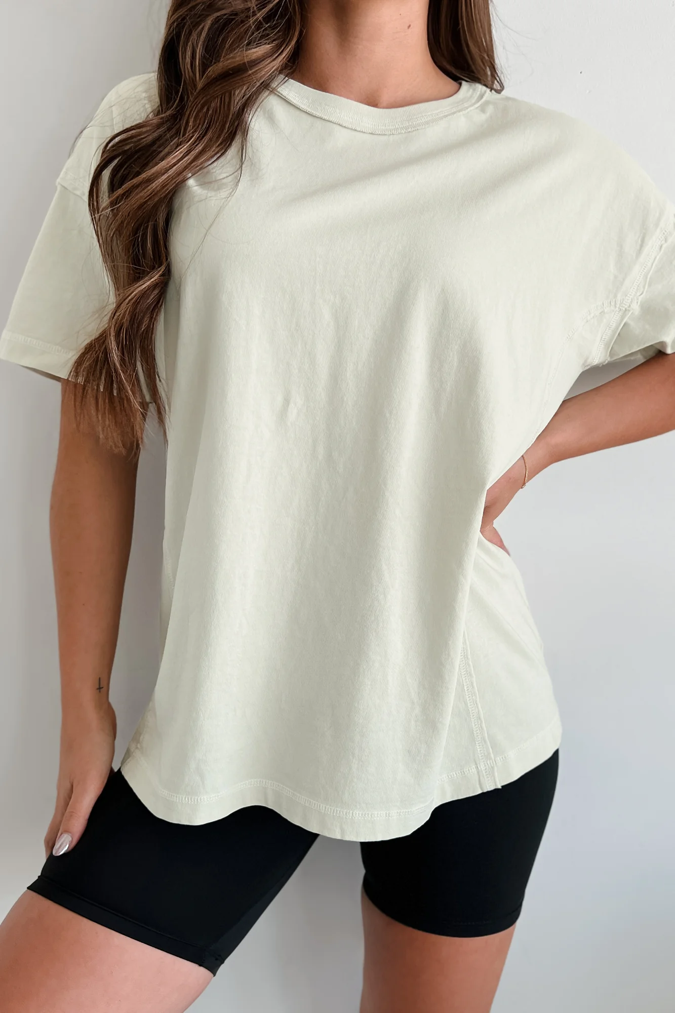 Alaric Reverse Stitch Oversize T-Shirt (Digital Mist) - Image 5