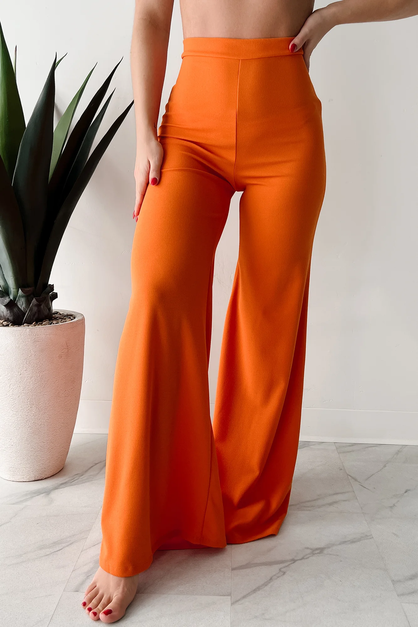 Boundless Ambition High Waist Pants (Orange) - Image 2