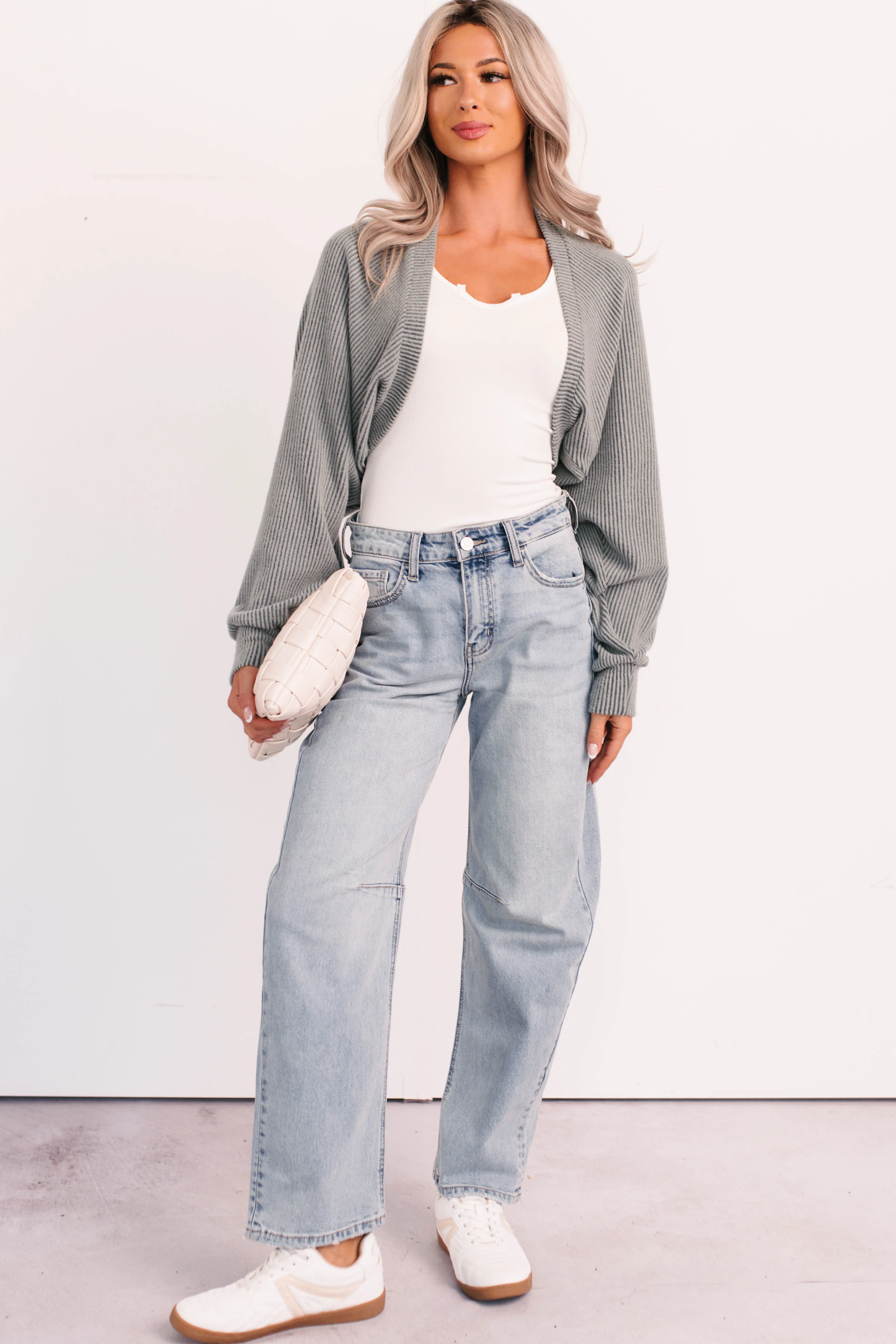 Brock High Rise Barrel Leg Kancan Jeans (Light) - Image 9