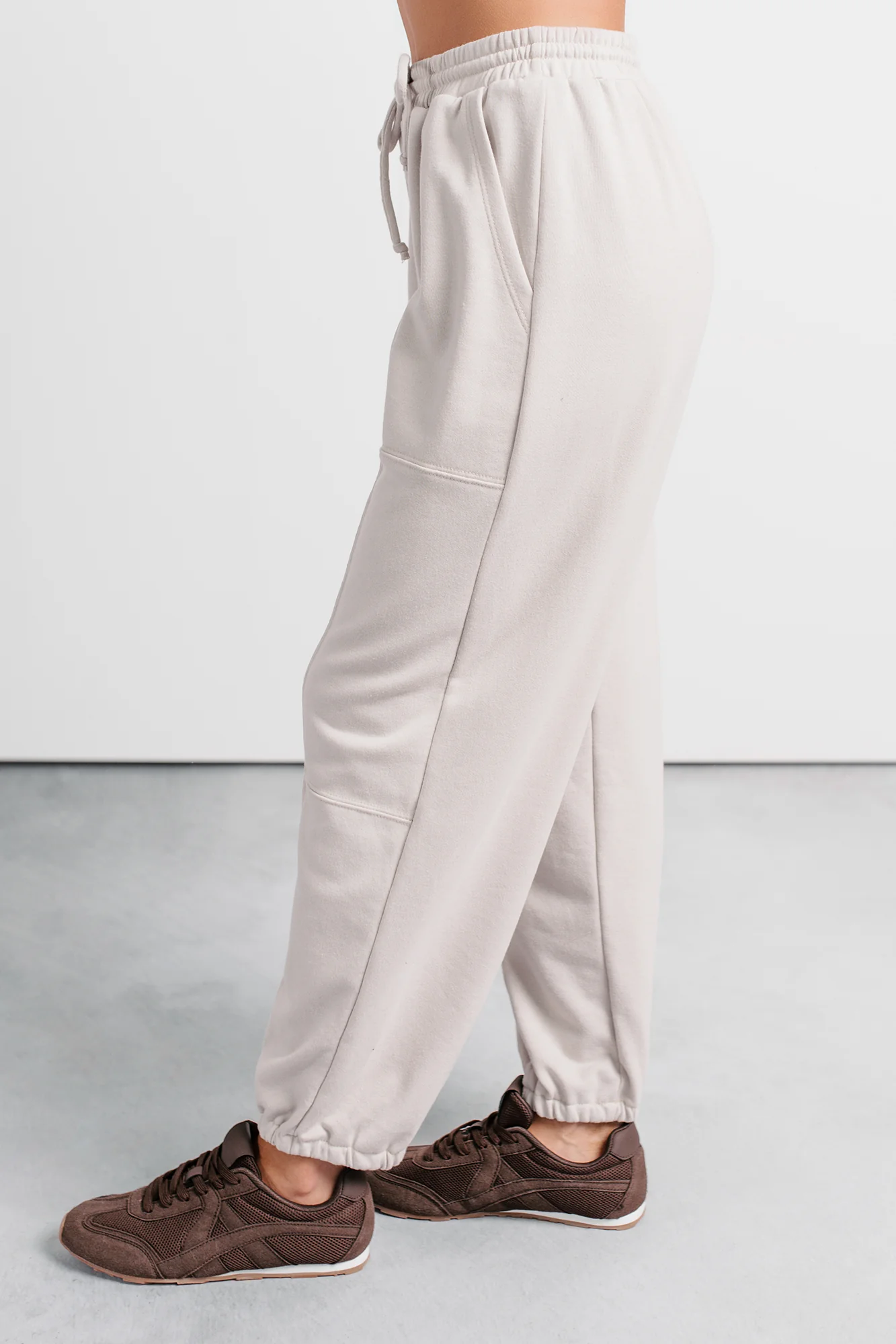 Casual Darling High Rise Jogger Sweatpants (Oat) - Image 3