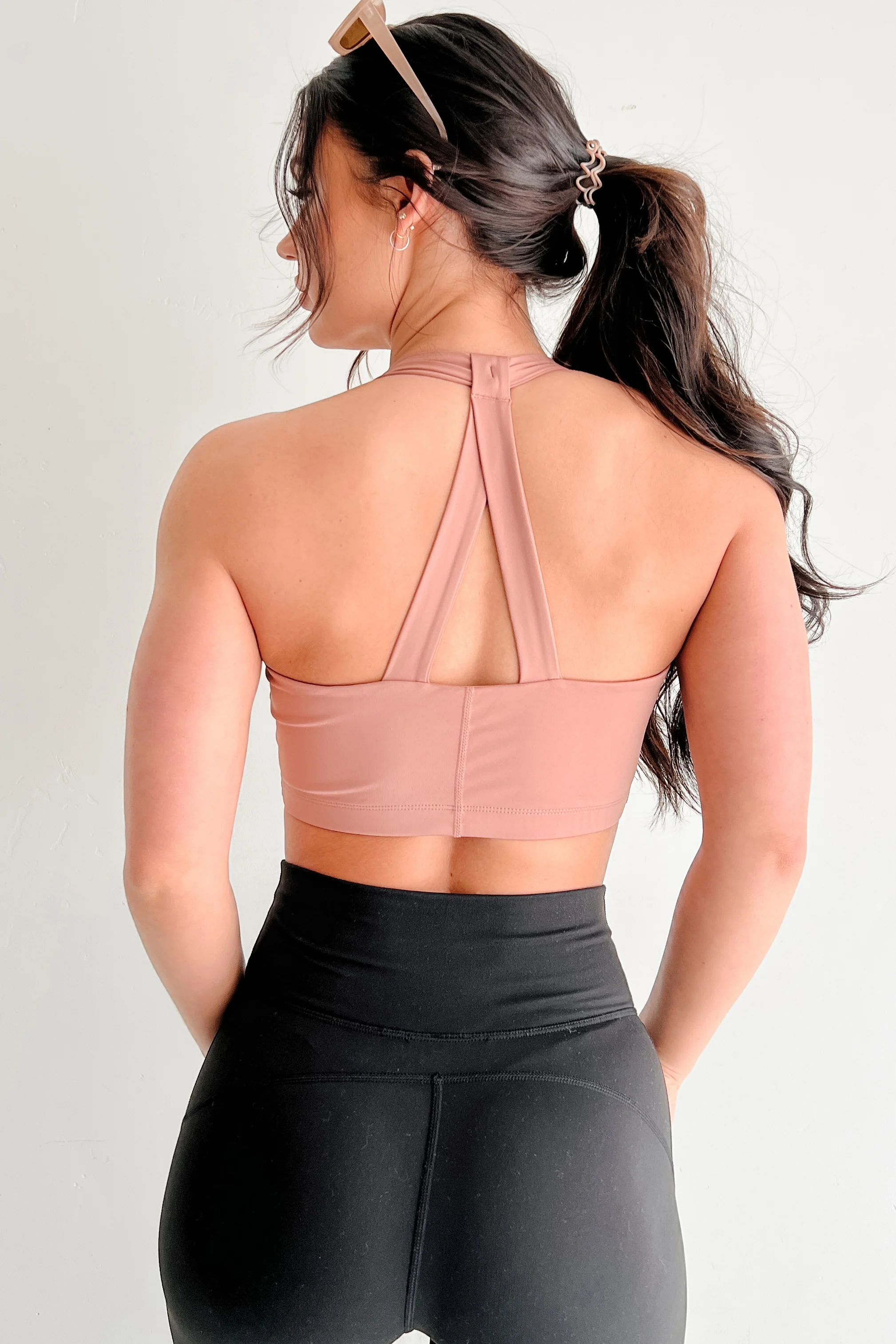 Fitness Flow Padded Active Top (Clay) - Image 2