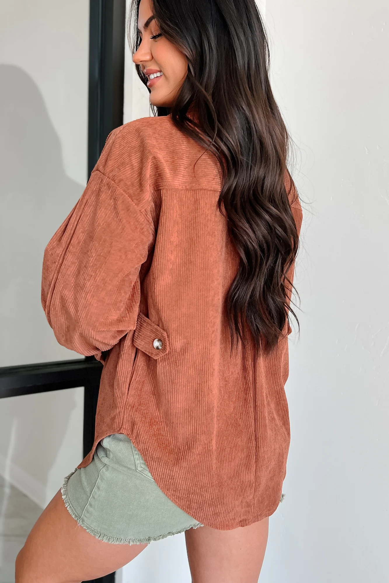 Harlan Corduroy Shacket (Copper) - Image 3