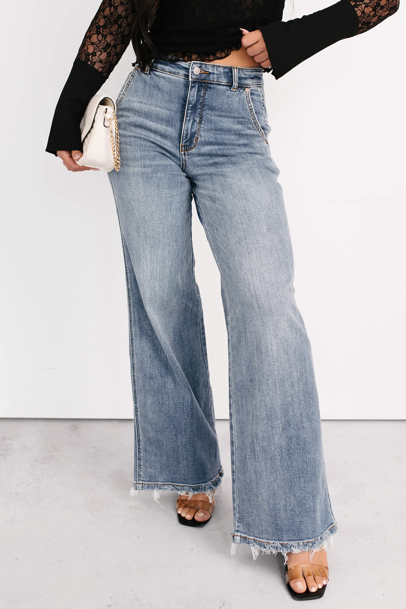 Jack High Rise Wide Leg Judy Blue Jeans (Medium) - Image 4