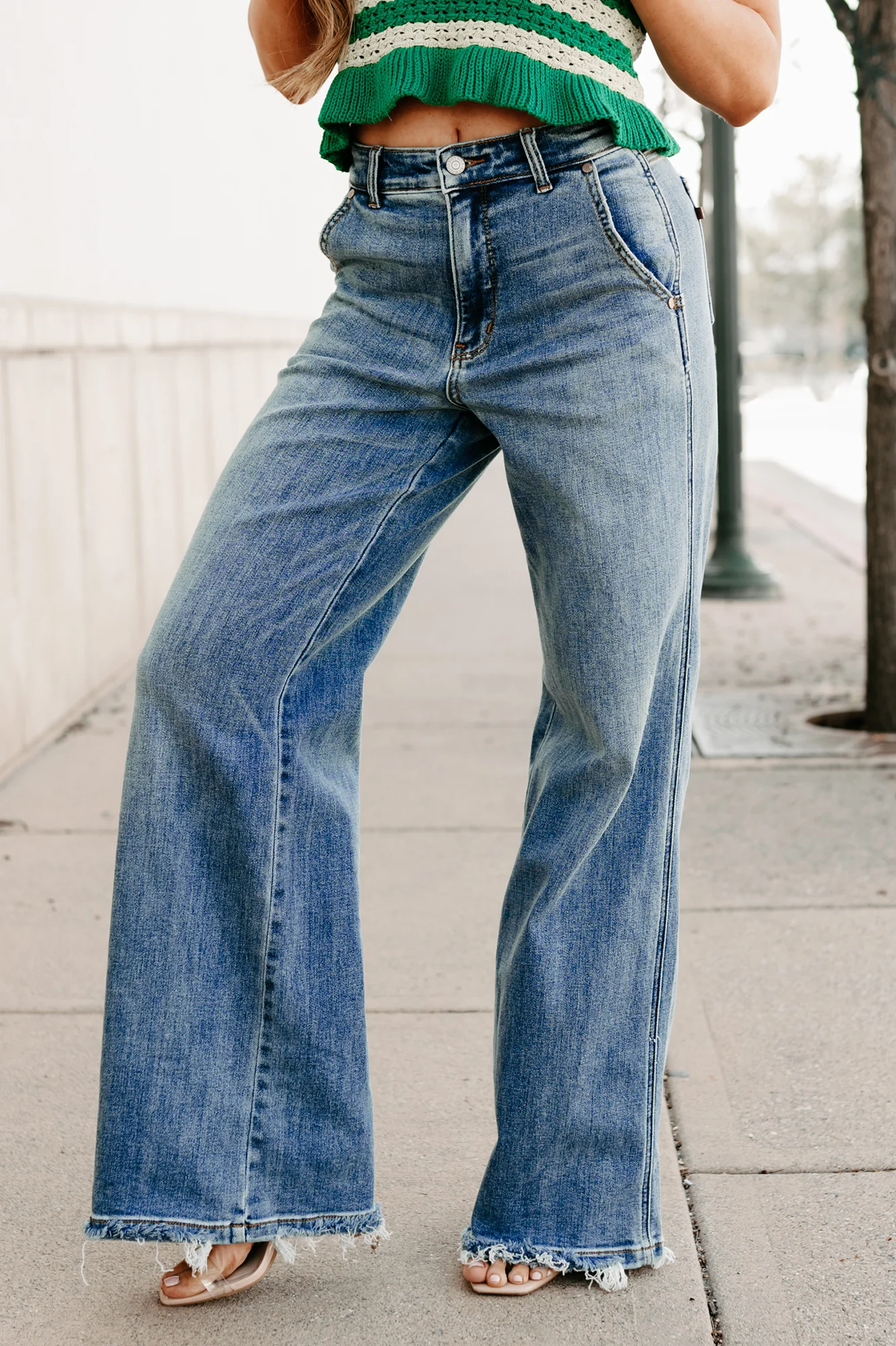 Jack High Rise Wide Leg Judy Blue Jeans (Medium) - Image 9