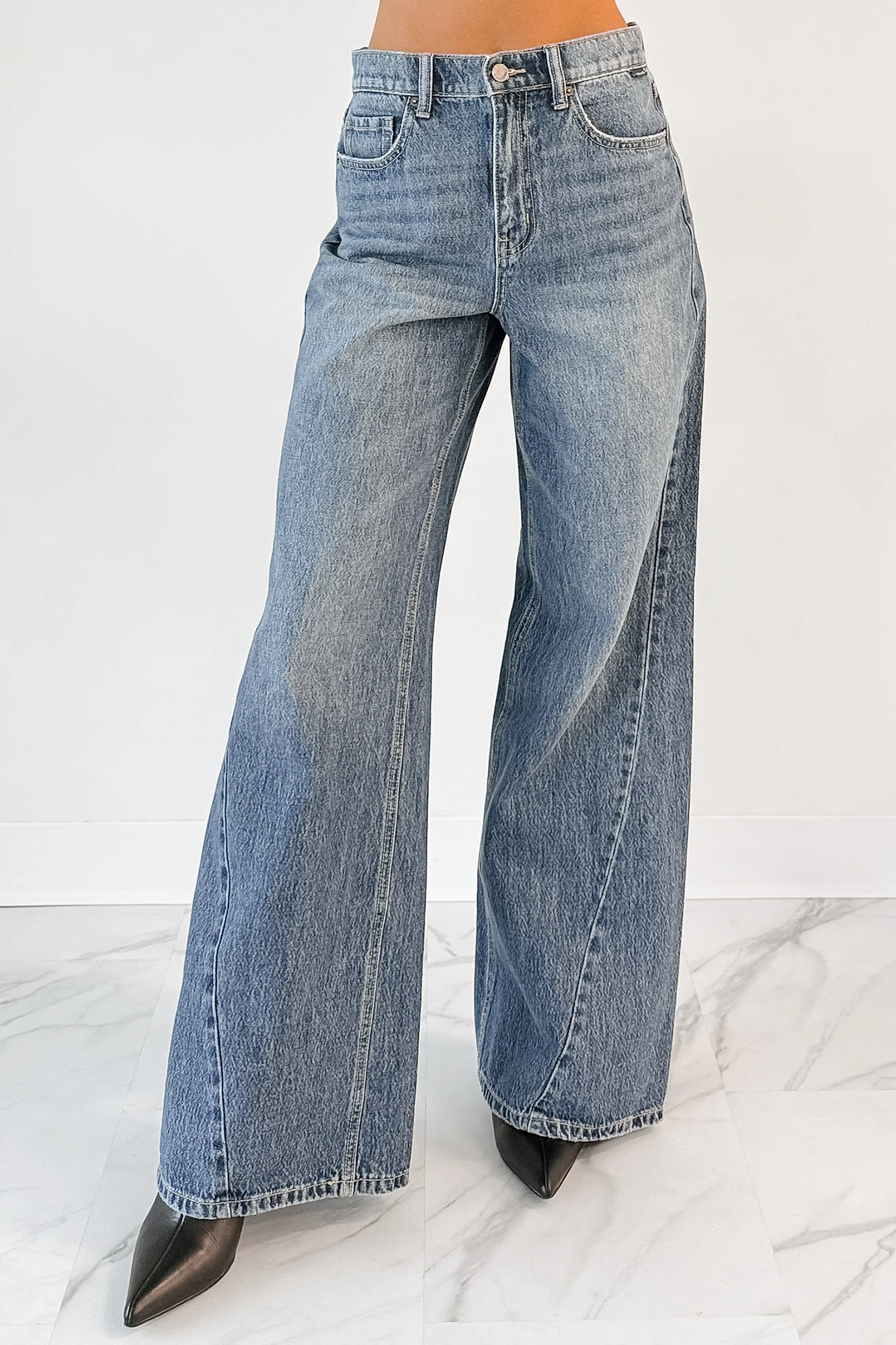 Jianna High Rise Wide Leg Cello Jeans (Medium) - Image 2