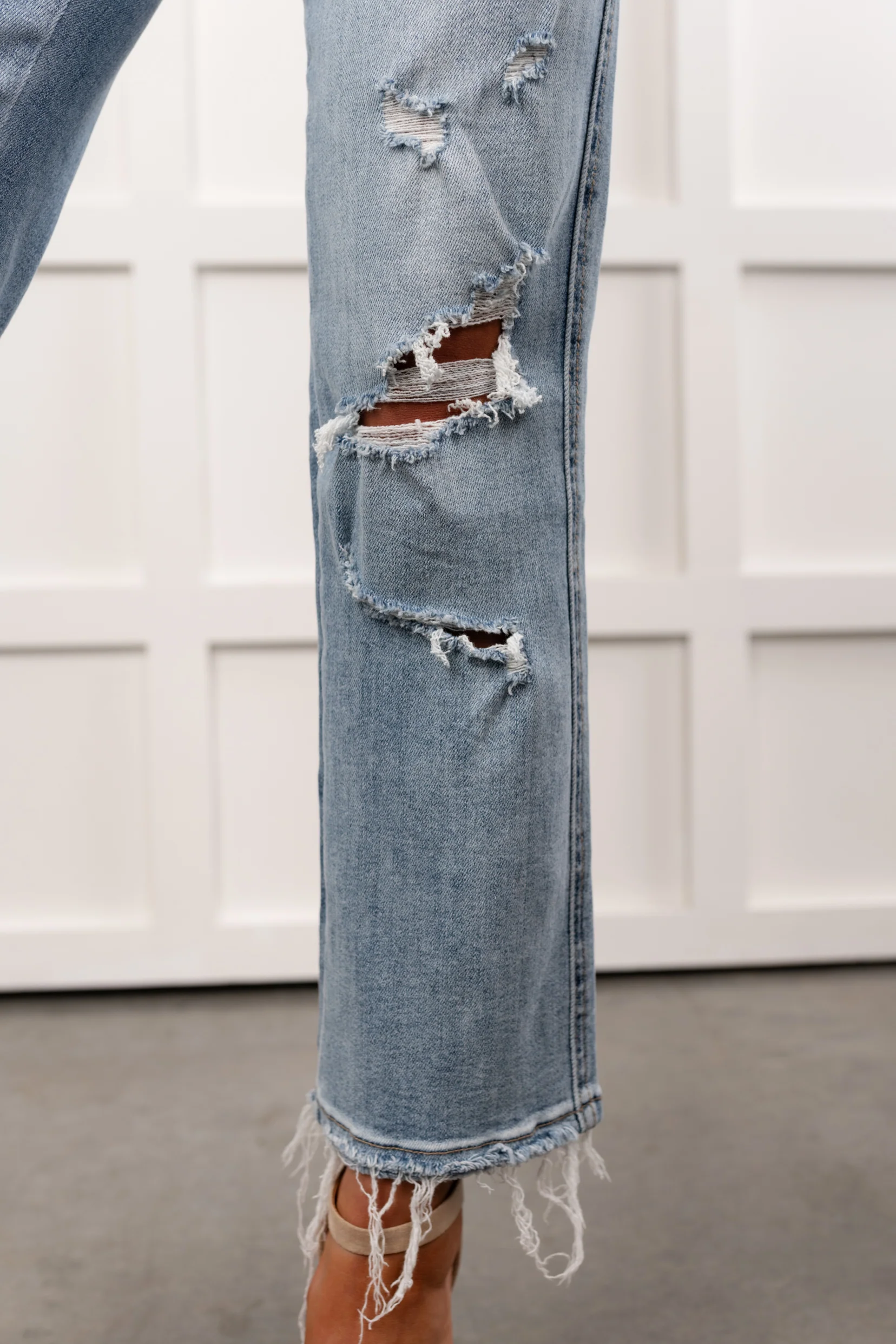 Lawrence Ripped Mica Denim Crop Jeans (Lunaria) - Image 5