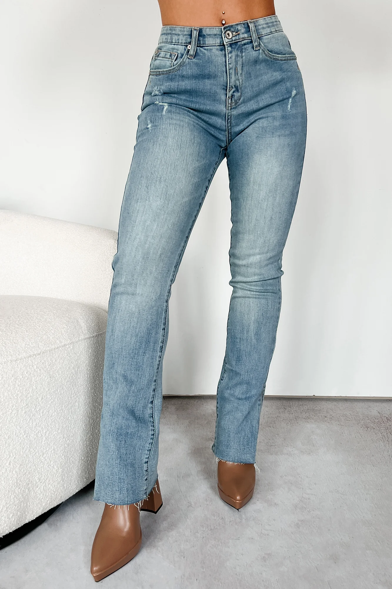 Lee Special A High Rise Tummy Control Side Slit Bootcut Jeans (Medium) - Image 2