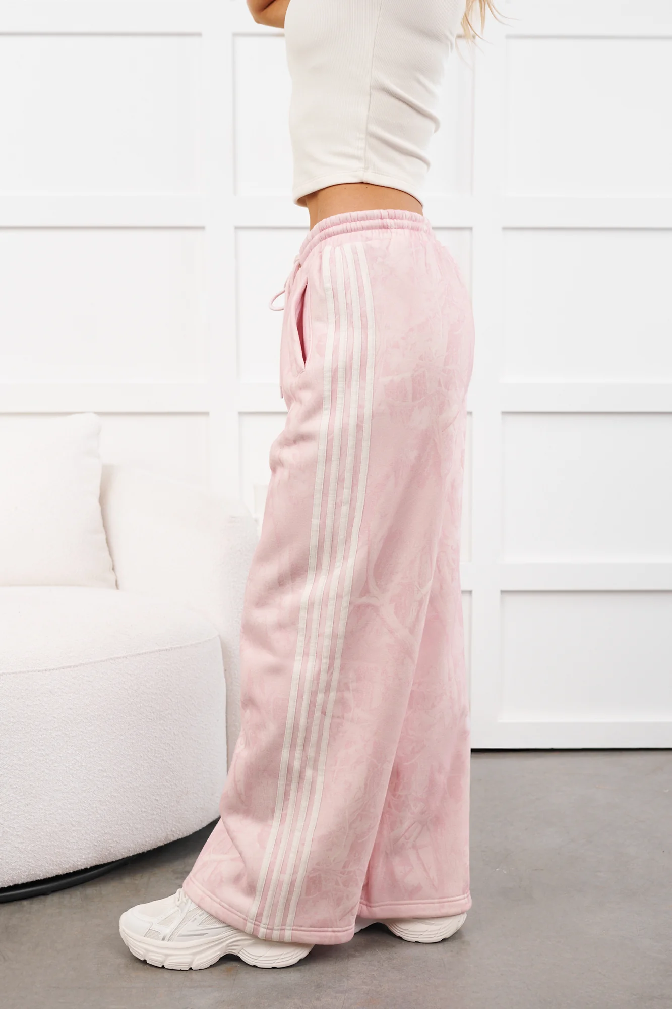 Soft Return Wide Leg Lounge Pants (Light Pink Camo) - Image 5