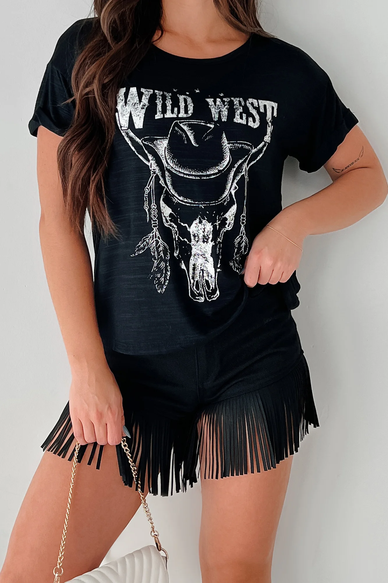 Stock Yard Style Western Graphic Tee (Black) - Image 4