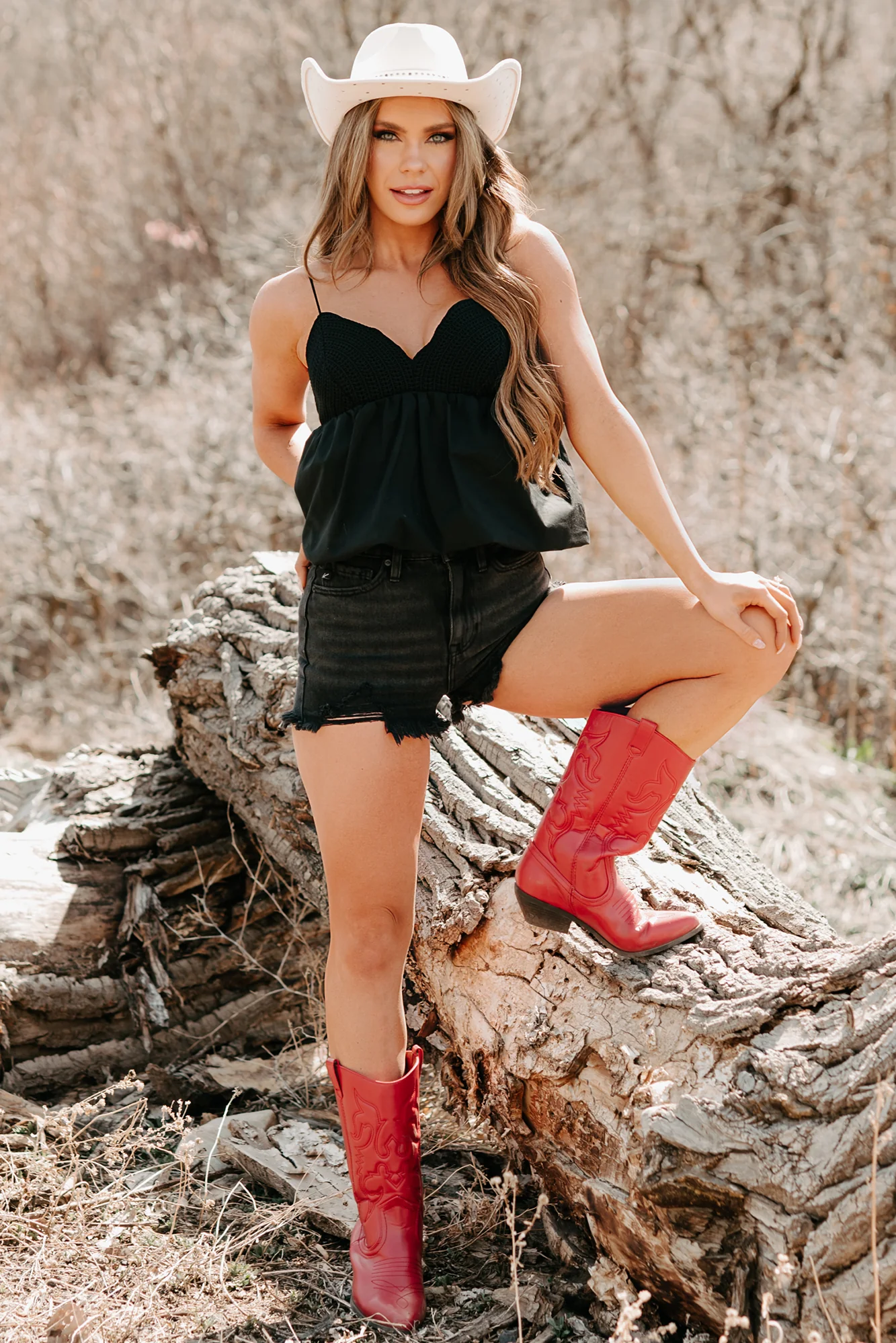 Tangled In You Crochet Bubble Tank (Black) - Image 2